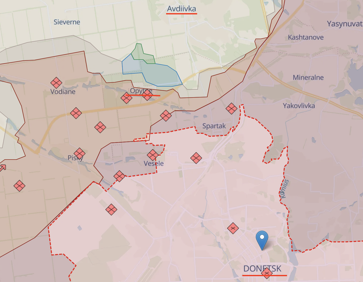 Enemy hitting our trenches - Opytne may open way to Donetsk, but it's challenging
